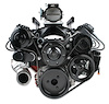 Black Mid-Mount Complete Accessory System Accessory Drive Belt Kit - image 1