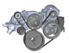 Mid-Mount Race Accessory System- Polished Finish Accessory Drive Belt Kit - image 4