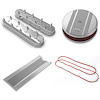 241-111K1 Aluminum LS Dress Kit LS1/LS6 Tall With Coils Polished Finish - image 1