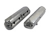 241-185 Ford Fox Body  Mustang-Style 2-Piece Cast-Aluminum Valve Covers for GM Gen III/IV LS Engines [Natural Finish] - image 1