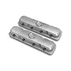 241-190 Pontiac-Style Cast Aluminum Valve Covers in Natural Finish [GM LS1, LS2, LS3, LS6, LS7 Engines] - image 1