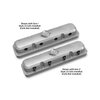 241-190 Pontiac-Style Cast Aluminum Valve Covers in Natural Finish [GM LS1, LS2, LS3, LS6, LS7 Engines] - image 2