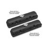241-192 Pontiac-Style Cast Aluminum Valve Covers in Satin Black Finish [GM LS1, LS2, LS3, LS6, LS7 Engines] - image 2
