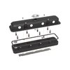 241-192 Pontiac-Style Cast Aluminum Valve Covers in Satin Black Finish [GM LS1, LS2, LS3, LS6, LS7 Engines] - image 4