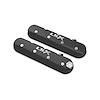 241-407 Aluminum Valve Covers GM LS1/LS2/LS3/LS6/LS7 Engines, LSX Logo - Satin Black Finish