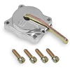 Accelerator Pump Cover Shiny Aluminum Finish With Gold Hardware - image 1