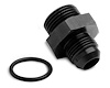 26-189 -10 AN Male to 1 1/16"-12 O-ring Port Fitting, Black Anodized - image 1