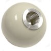 Universal Fit M/T Logo Shift Knob White With Black Logo - image 3