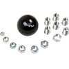Universal Fit M/T Logo Shift Knob Black With White Logo - image 2