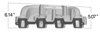 300-129BK Dual Plane Mid-Rise Intake Manifold GM LS3/L92 Rectangle Port - image 2