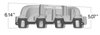 300-130BK Dual Plane Mid-Rise Intake Manifold GM LS1/LS2/LS6 Cathedral Port - image 2