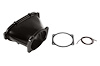 Billet 105 mm Throttle Body Adapter for 300-680BK/684BK Modular Ultra Lo-Ram Intake Bases [Black Finish] - image 1