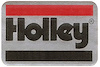Decal (Small) Vinyl, Self-Stick, Holley Logo, Red, Black, Chrome - image 1