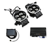 550-1081 Terminator X Stealth 4500 Dual Throttle Body (2 x 4) EFI System [Black Finish] - image 1