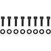 Fabricated Valve Cover Hardware Kit for Small Block Chevy in Black Finish - image 1