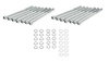 Fabricated Valve Cover Hardware Kit for Big Block Chevy in Silver Finish - image 1
