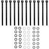 Fabricated Valve Cover Hardware Kit for Small Block Ford in Black Finish - image 1