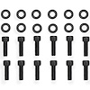 Fabricated Valve Cover Hardware Kit for Small Block Ford in Black Finish - image 1