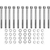 Fabricated Valve Cover Hardware Kit for Small Block Ford in Silver Finish - image 1