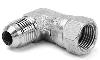 90° Swivel Fitting -6AN Male to 37° SAE - image 1