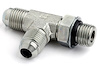 180° T-Fitting -6AN Male to 37° SAE - image 1