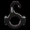 HELMET HOOK 1IN BLACK