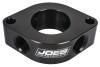 Billet Aluminum Thermostat Housing Spacer for Small Block Chevy, Big Block Chevy Heads [1 1/8 in. Thick] Black