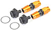 Carburetor Fitting Kit (2) -6 AN Straight Sockets - image 1