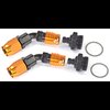 Carburetor Fitting Kit (2) -6 AN 45 Degree Sockets - image 3