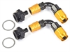 Carburetor Fitting Kit (2) -6 AN 90 Degree Sockets - image 1