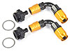 Carburetor Fitting Kit (2) -6 AN 90 Degree Sockets - image 1