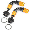 Carburetor Fitting Kit (2) -6 AN 90 Degree Sockets - image 2