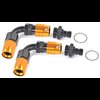 Carburetor Fitting Kit (2) -6 AN 90 Degree Sockets - image 3