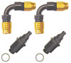 Carburetor Fitting Kit (2) -6 AN 90 Degree Sockets - image 1