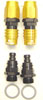 Carburetor Fitting Kit (2) -6 AN Straight Sockets - image 1