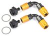 Carburetor Fitting Kit (2) -6 AN 90 Degree Sockets - image 1