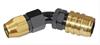 45DEG Socket -4 AN Male O-ring Boss Seal - Valved Buna Seal - image 1