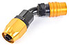 2000 Series Socket -6AN 45° Reusable Nut Hose End - image 3