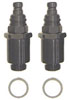 Carburetor Fitting Kit (2) 9/16"-24 Plugs - image 1