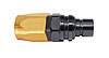 2000 Series Plug -4AN Straight Reusable Nut Hose End