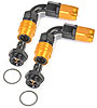 Carburetor Fitting Kit (2) -8 AN 90 Degree Sockets - image 2