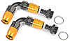 Carburetor Fitting Kit (2) -8 AN 90 Degree Sockets - image 3