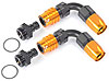 Carburetor Fitting Kit (2) -8 AN 90 Degree Sockets - image 1