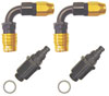 Carburetor Fitting Kit (2) -8 AN 90 Degree Sockets - image 1