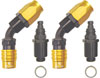 Carburetor Fitting Kit (2) -8 AN 45 Degree Sockets - image 1