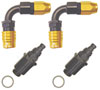Carburetor Fitting Kit (2) -8 AN Straight Sockets - image 1