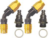 Carburetor Fitting Kit (2) -8 AN 45 Degree Sockets - image 1