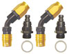 Carburetor Fitting Kit (2) -8 AN 45 Degree Sockets - image 1