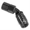 45DEG Elbow- Socket -8 AN Female- Non-Valved- Buna Seals Black - image 1