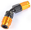 3000 Series Socket -8AN 45° 45° Reusable Nut Hose End - image 2